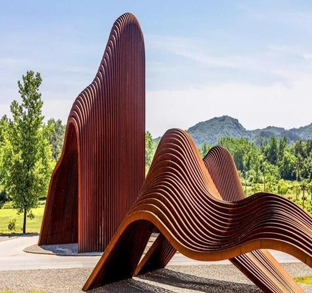 防城锈钢板造型